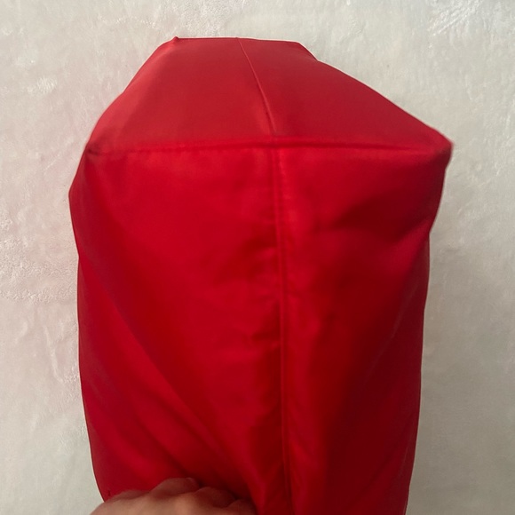 Authentic PRADA large red nylon tote with chain strap - Picture 13 of 17